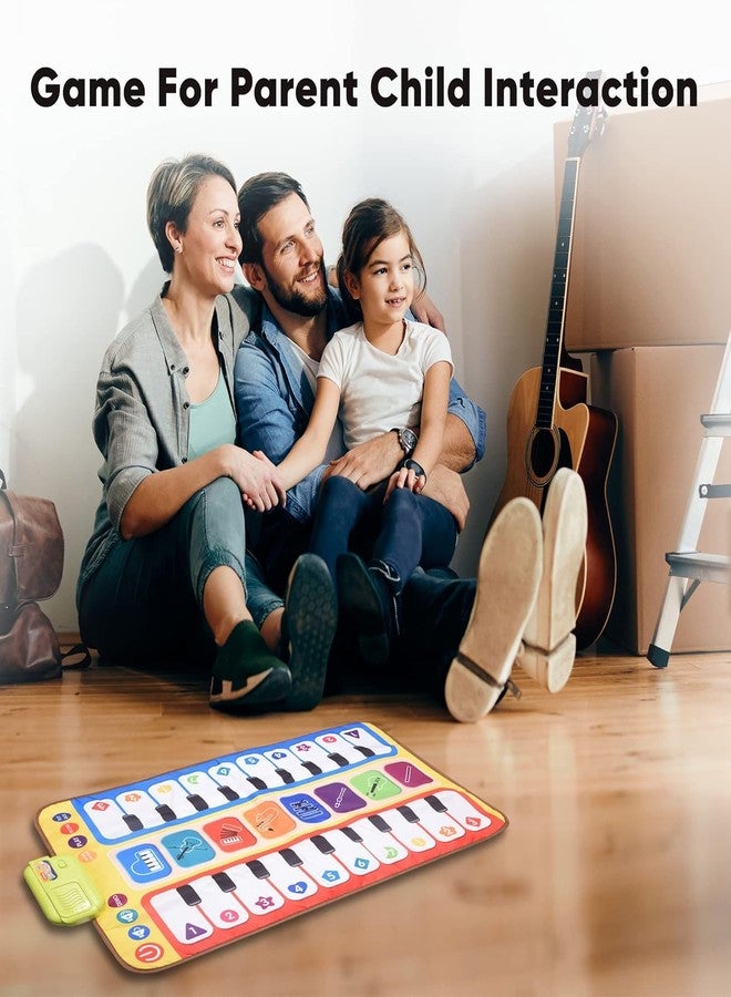 JOLYMIT Double-Sided Musical Piano Mat for Kids - 80 X 50 cm Large Touch Dance Carpet with Sounds & Keyboard, Educational Toy for Toddlers 1-6 - Image 4